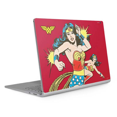 DC Comics Wonder Woman Vintage Action pose Surface Book 2 15in Skin